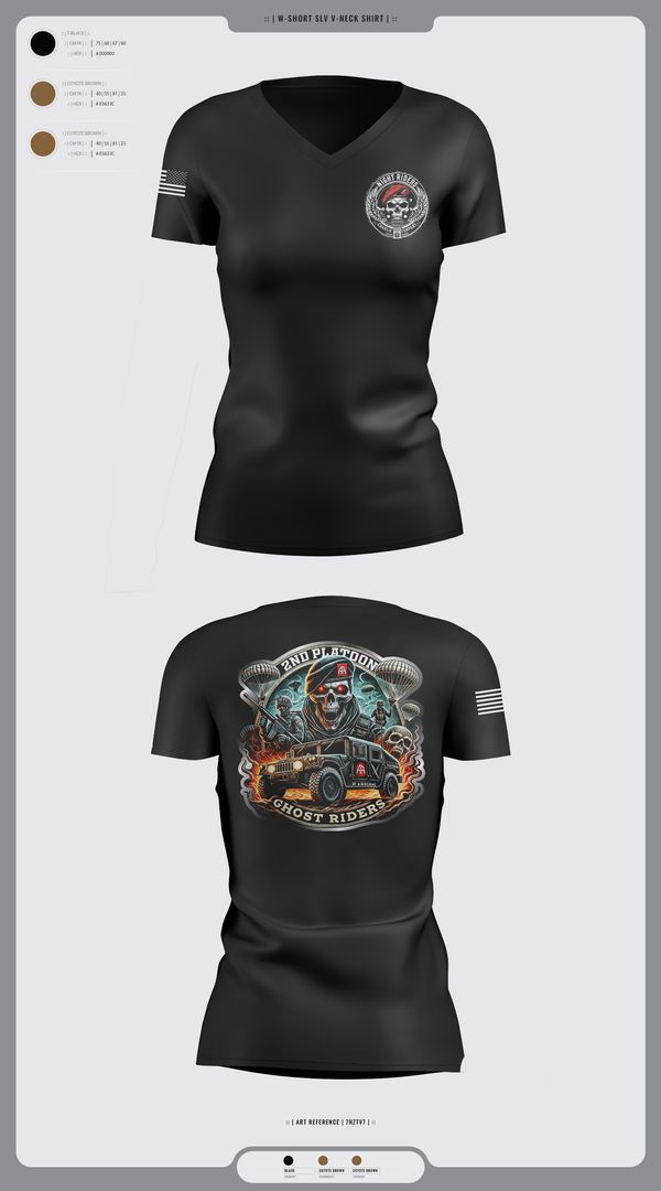 Womens Short Sleeve Vneck Shirt, Ghost Riders, , Teamtime, Team time, sublimation, custom sports apparel, team uniforms, spirit wear, spiritwear, sports uniforms, custom shirts, team store, custom team store, fundraiser sports, apparel fundraiser