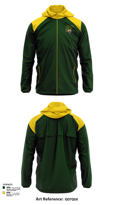 Northern Adirondack Central Middle School Soccer 55495373 Windbreaker - 134