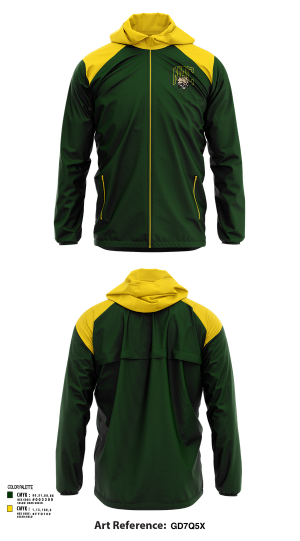 Windbreaker, Northern Adirondack Central Middle School Soccer, Men's Soccer, Teamtime, Team time, sublimation, custom sports apparel, team uniforms, spirit wear, spiritwear, sports uniforms, custom shirts, team store, custom team store, fundraiser sports, apparel fundraiser