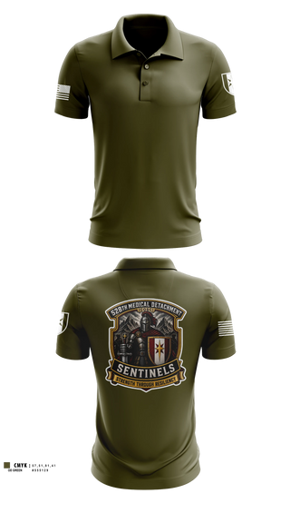 Short Sleeve Performance Polo, 528th MED DET COSC, Army, Teamtime, Team time, sublimation, custom sports apparel, team uniforms, spirit wear, spiritwear, sports uniforms, custom shirts, team store, custom team store, fundraiser sports, apparel fundraiser