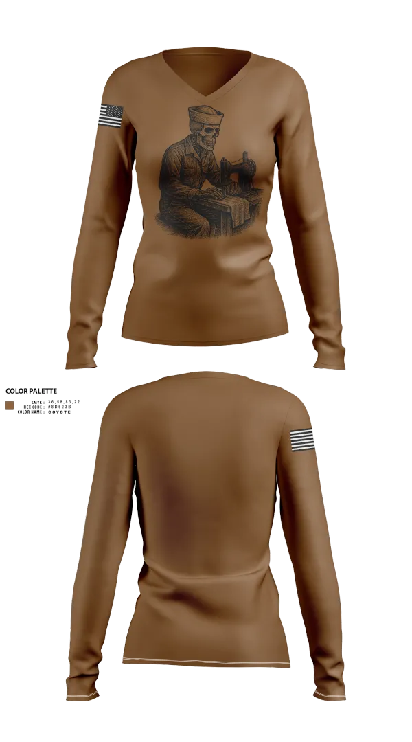 Womens Long Sleeve Vneck Shirt, Joe Navy Sewing Services, , Teamtime, Team time, sublimation, custom sports apparel, team uniforms, spirit wear, spiritwear, sports uniforms, custom shirts, team store, custom team store, fundraiser sports, apparel fundraiser