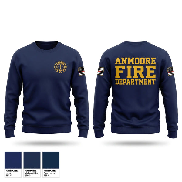 Crew Neck Sweatshirt, Anmoore Fire Department, Fire Department, Teamtime, Team time, sublimation, custom sports apparel, team uniforms, spirit wear, spiritwear, sports uniforms, custom shirts, team store, custom team store, fundraiser sports, apparel fundraiser