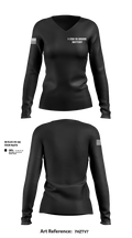 1-258 FA BRAVO BATTERY 71823649 Women's Long Sleeve V-neck Shirt - 101