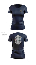 NSU PD Women's Short Sleeve V-neck Shirt - 11