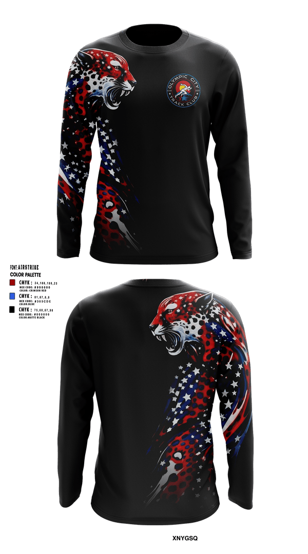 Long Sleeve Performance Shirt, Olympic City Track Club, Track & Field, Teamtime, Team time, sublimation, custom sports apparel, team uniforms, spirit wear, spiritwear, sports uniforms, custom shirts, team store, custom team store, fundraiser sports, apparel fundraiser