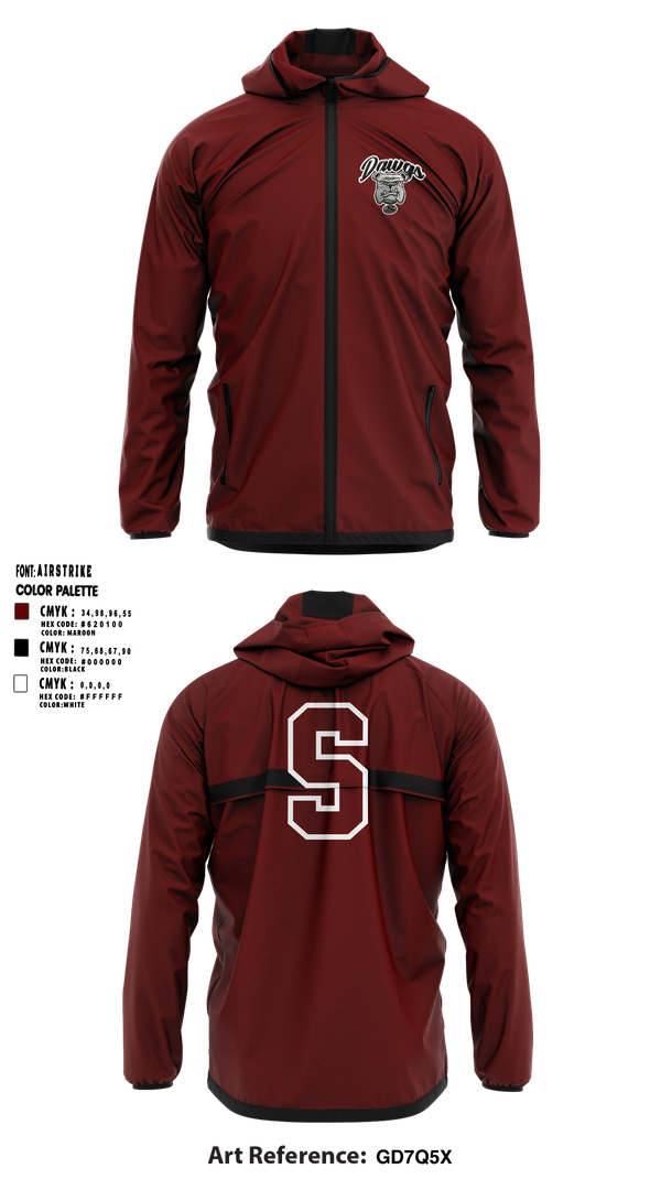 Windbreaker, Sobrato HS Bulldogs, , Teamtime, Team time, sublimation, custom sports apparel, team uniforms, spirit wear, spiritwear, sports uniforms, custom shirts, team store, custom team store, fundraiser sports, apparel fundraiser
