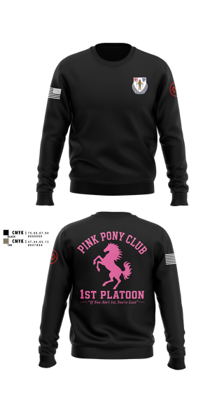 Crew Neck Sweatshirt, 1/182 1st Platoon, National Guard, Teamtime, Team time, sublimation, custom sports apparel, team uniforms, spirit wear, spiritwear, sports uniforms, custom shirts, team store, custom team store, fundraiser sports, apparel fundraiser