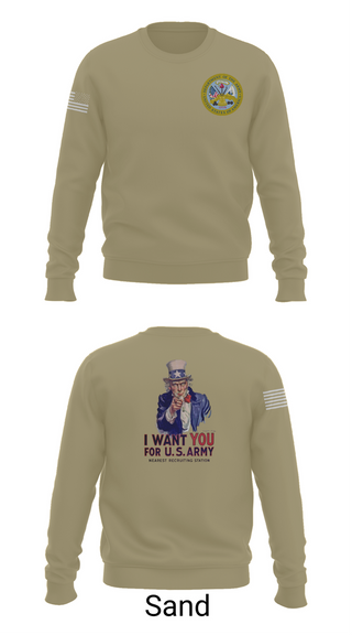 Crew Neck Sweatshirt, US Army I Want You, Army, Teamtime, Team time, sublimation, custom sports apparel, team uniforms, spirit wear, spiritwear, sports uniforms, custom shirts, team store, custom team store, fundraiser sports, apparel fundraiser