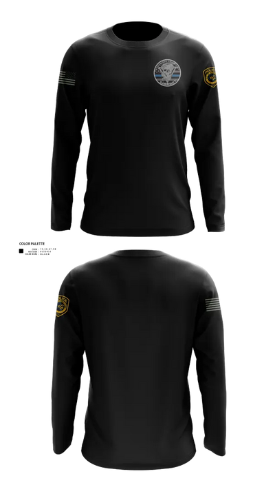 Robstown Police Department Narcotics Division Long Sleeve Performance Shirt 60