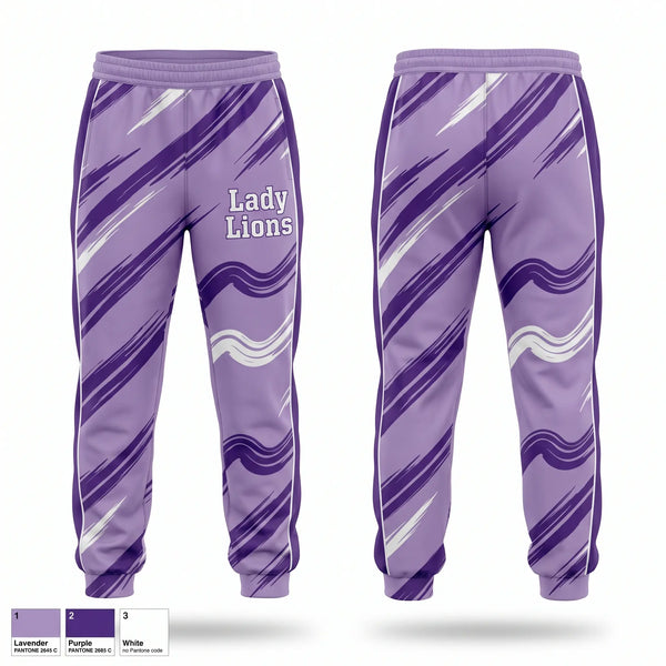 Sweatpants, Lady Lions, Softball, Teamtime, Team time, sublimation, custom sports apparel, team uniforms, spirit wear, spiritwear, sports uniforms, custom shirts, team store, custom team store, fundraiser sports, apparel fundraiser