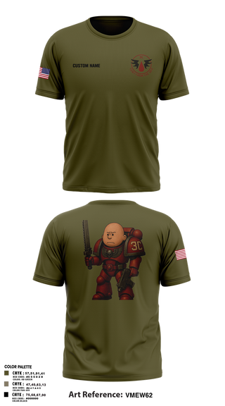 Short Sleeve Performance Shirt, CCo, 1-508PIR (OG), Army, Teamtime, Team time, sublimation, custom sports apparel, team uniforms, spirit wear, spiritwear, sports uniforms, custom shirts, team store, custom team store, fundraiser sports, apparel fundraiser