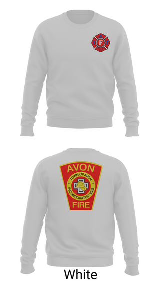 Crew Neck Sweatshirt, Avon Fire Department, Fire Department, Teamtime, Team time, sublimation, custom sports apparel, team uniforms, spirit wear, spiritwear, sports uniforms, custom shirts, team store, custom team store, fundraiser sports, apparel fundraiser