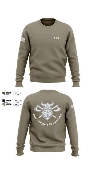 Crew Neck Sweatshirt, 148th E.S.T., Police, Teamtime, Team time, sublimation, custom sports apparel, team uniforms, spirit wear, spiritwear, sports uniforms, custom shirts, team store, custom team store, fundraiser sports, apparel fundraiser
