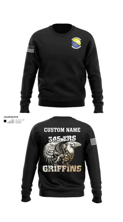 345th TRS 44562231 Crew Neck Sweatshirt - 10