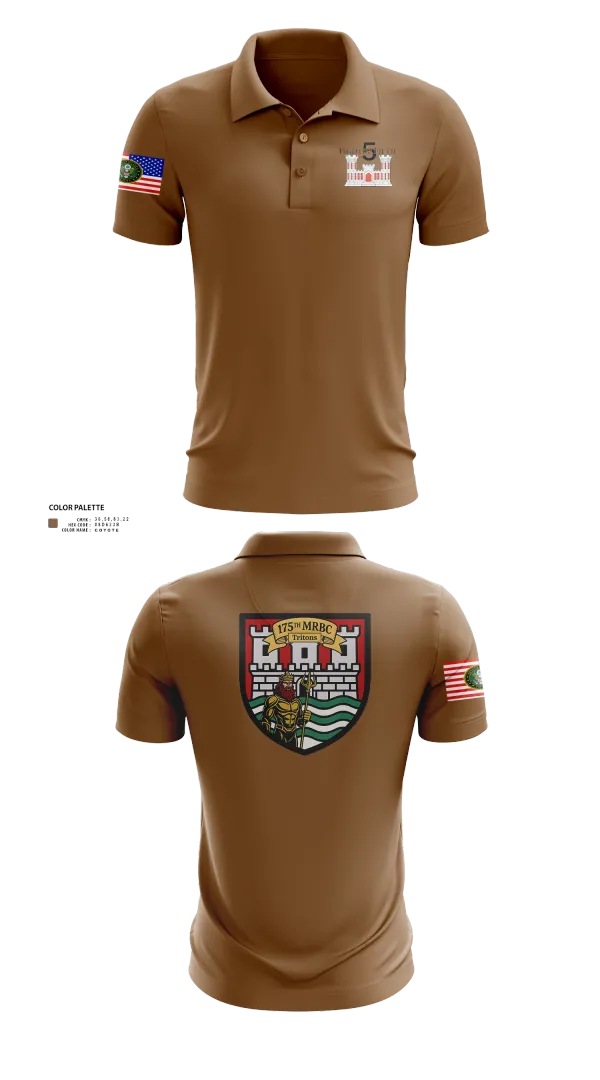 Short Sleeve Performance Polo, 175th MRBC, , Teamtime, Team time, sublimation, custom sports apparel, team uniforms, spirit wear, spiritwear, sports uniforms, custom shirts, team store, custom team store, fundraiser sports, apparel fundraiser