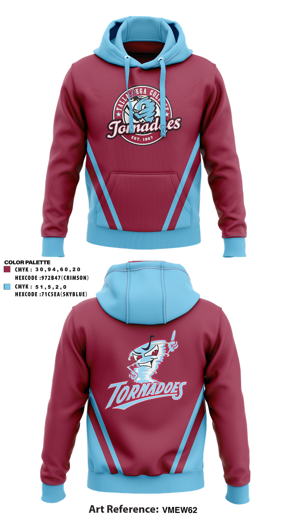 Hoodie, Talladega College Women’s Soccer, Women's Soccer, Teamtime, Team time, sublimation, custom sports apparel, team uniforms, spirit wear, spiritwear, sports uniforms, custom shirts, team store, custom team store, fundraiser sports, apparel fundraiser
