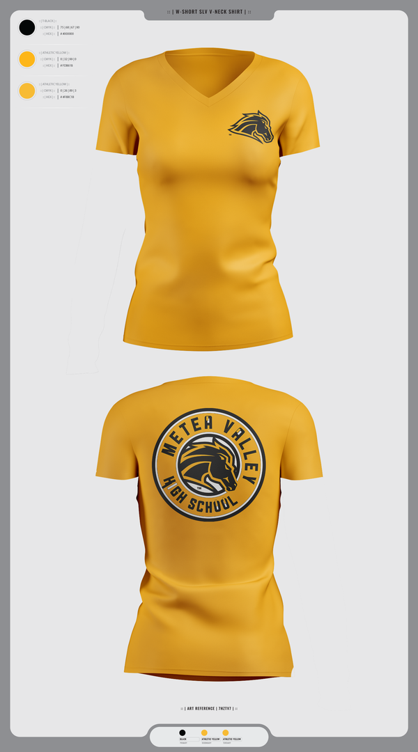 Womens Short Sleeve Vneck Shirt, Metea Valley High School Cheer, Cheer, Teamtime, Team time, sublimation, custom sports apparel, team uniforms, spirit wear, spiritwear, sports uniforms, custom shirts, team store, custom team store, fundraiser sports, apparel fundraiser