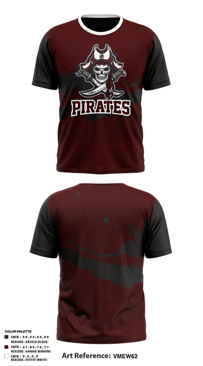 PIRATES 85018022 Old School Cotton Feel Shirt - 1