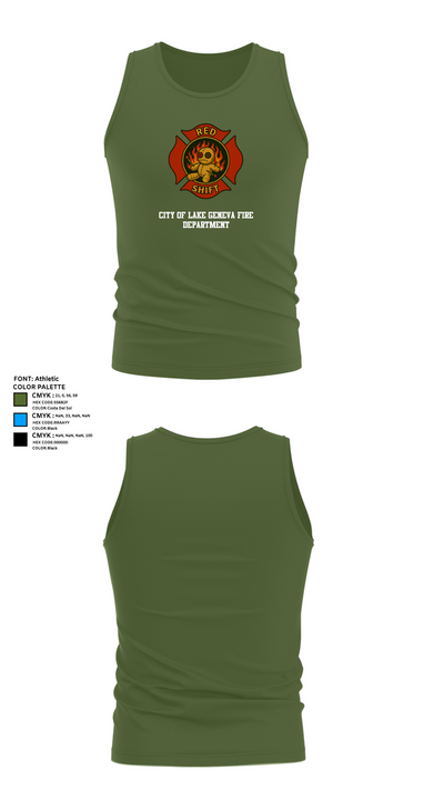 City of Lake Geneva Fire Department 76395935 Tank Top - 59