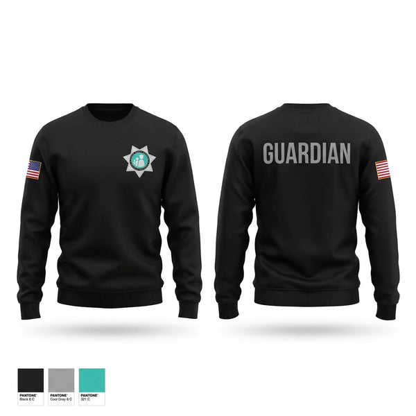 Crew Neck Sweatshirt, Polk County School Guardian, Police, Teamtime, Team time, sublimation, custom sports apparel, team uniforms, spirit wear, spiritwear, sports uniforms, custom shirts, team store, custom team store, fundraiser sports, apparel fundraiser