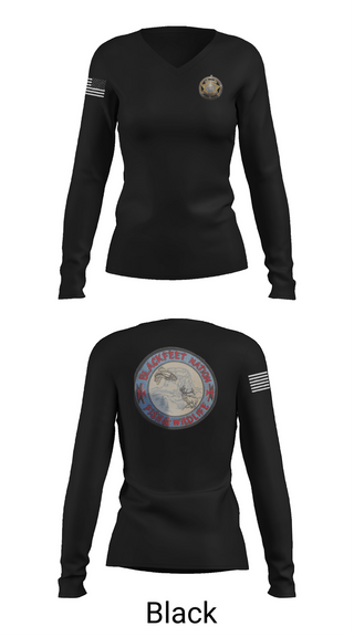Womens Long Sleeve Vneck Shirt, Blackfeet fish and wildlife game warden, Police, Teamtime, Team time, sublimation, custom sports apparel, team uniforms, spirit wear, spiritwear, sports uniforms, custom shirts, team store, custom team store, fundraiser sports, apparel fundraiser