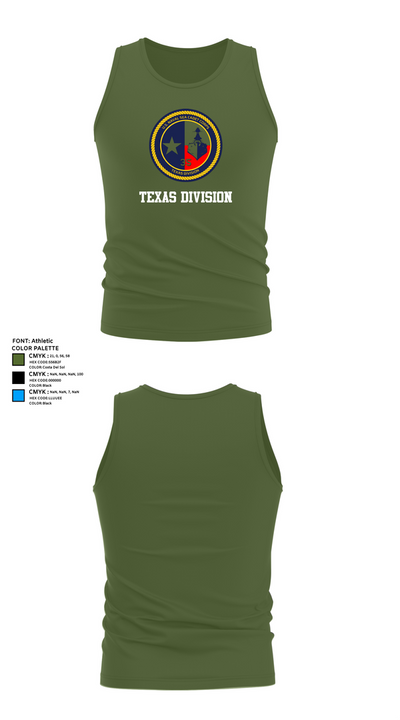Texas Division 29729645 Tank Top - 56