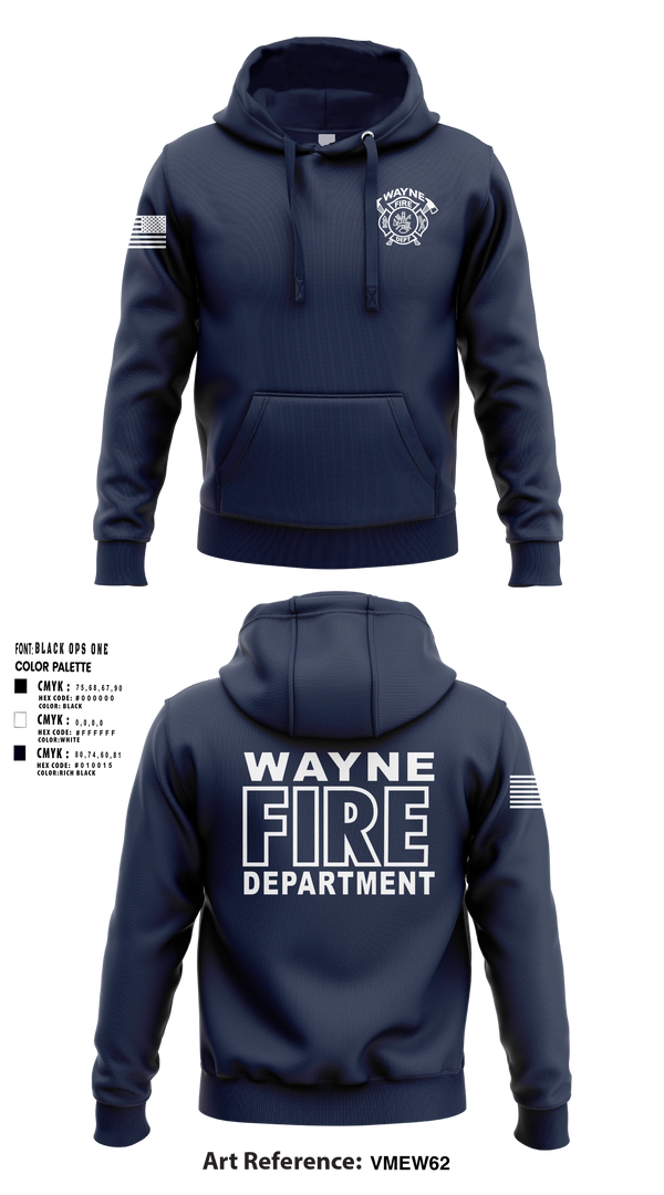 Hoodie, Wayne Fire Department, Fire Department, Teamtime, Team time, sublimation, custom sports apparel, team uniforms, spirit wear, spiritwear, sports uniforms, custom shirts, team store, custom team store, fundraiser sports, apparel fundraiser