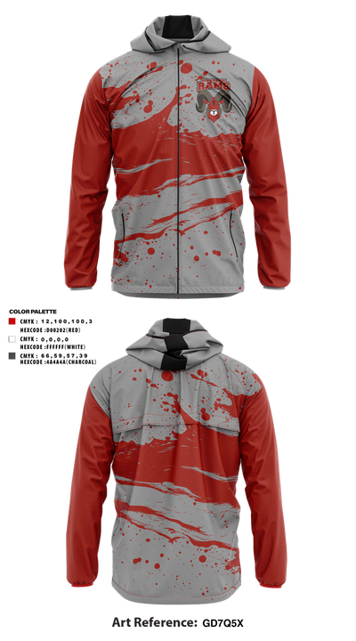 Riverside Rams 29467459 Windbreaker - 1