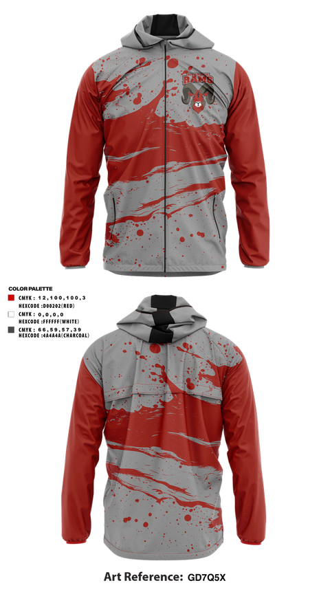 Windbreaker, Riverside Rams, , Teamtime, Team time, sublimation, custom sports apparel, team uniforms, spirit wear, spiritwear, sports uniforms, custom shirts, team store, custom team store, fundraiser sports, apparel fundraiser