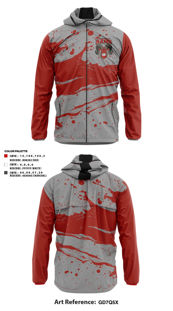 Windbreaker, Riverside Rams, , Teamtime, Team time, sublimation, custom sports apparel, team uniforms, spirit wear, spiritwear, sports uniforms, custom shirts, team store, custom team store, fundraiser sports, apparel fundraiser