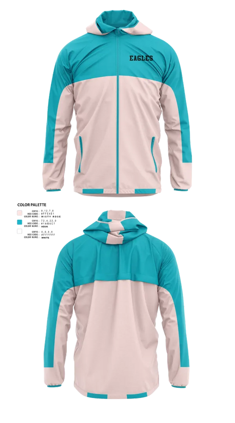 Windbreaker, Eagles, Women's Soccer, Teamtime, Team time, sublimation, custom sports apparel, team uniforms, spirit wear, spiritwear, sports uniforms, custom shirts, team store, custom team store, fundraiser sports, apparel fundraiser