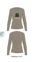 Cloudcroft Bears Band 7760214 Women's Long Sleeve V-neck Shirt - 25