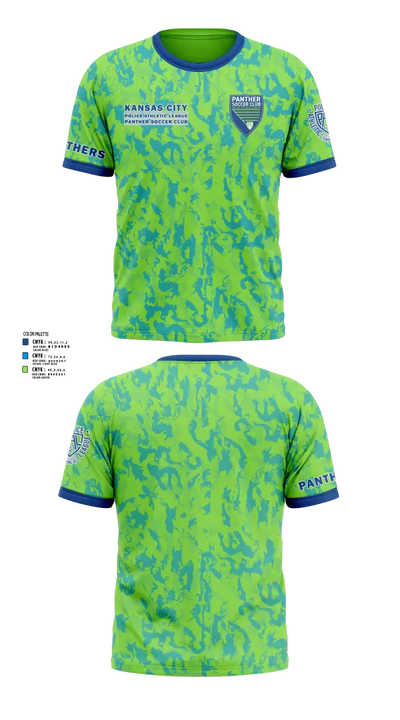 Kansas City Missouri Police Athletic League Panthers (Soccer) 2790826 Short Sleeve Performance Shirt - 9