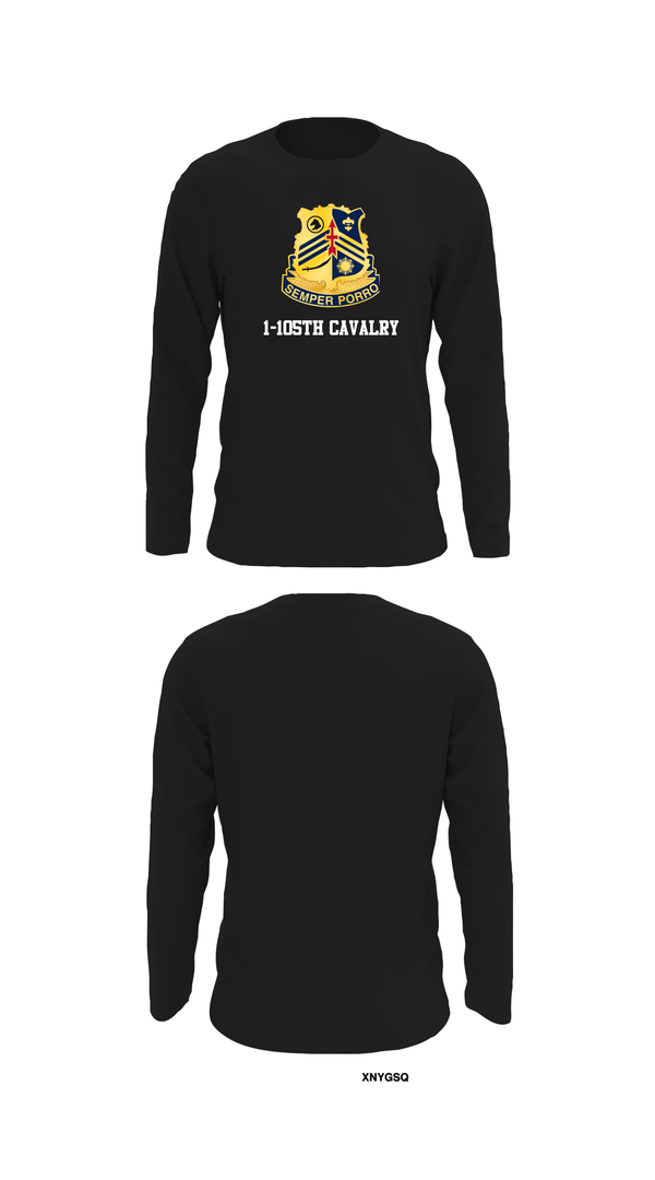 Long Sleeve Performance Shirt, 1-105th cavalry, Army, Teamtime, Team time, sublimation, custom sports apparel, team uniforms, spirit wear, spiritwear, sports uniforms, custom shirts, team store, custom team store, fundraiser sports, apparel fundraiser