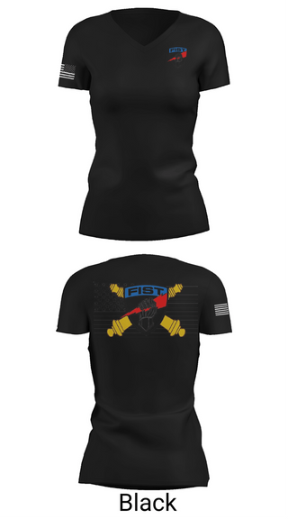 Womens Short Sleeve Vneck Shirt, 1/78th FA Bn, Army, Teamtime, Team time, sublimation, custom sports apparel, team uniforms, spirit wear, spiritwear, sports uniforms, custom shirts, team store, custom team store, fundraiser sports, apparel fundraiser
