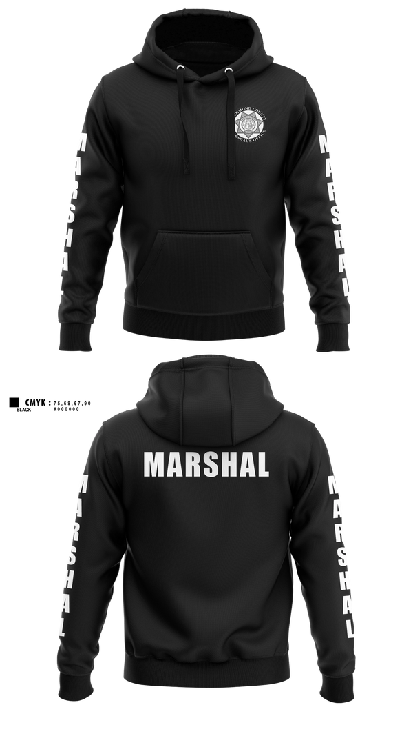 Hoodie, Richmond County Marshal's Office, Police, Teamtime, Team time, sublimation, custom sports apparel, team uniforms, spirit wear, spiritwear, sports uniforms, custom shirts, team store, custom team store, fundraiser sports, apparel fundraiser
