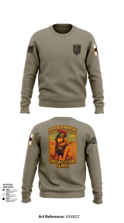 SCC 10th Field Hospital 86139824 Crew Neck Sweatshirt - 103