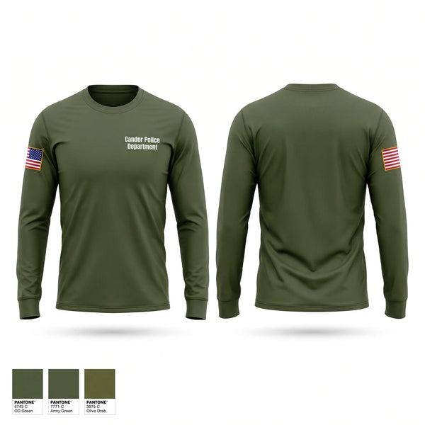 Long Sleeve Performance Shirt, Candor Police Department, Police, Teamtime, Team time, sublimation, custom sports apparel, team uniforms, spirit wear, spiritwear, sports uniforms, custom shirts, team store, custom team store, fundraiser sports, apparel fundraiser