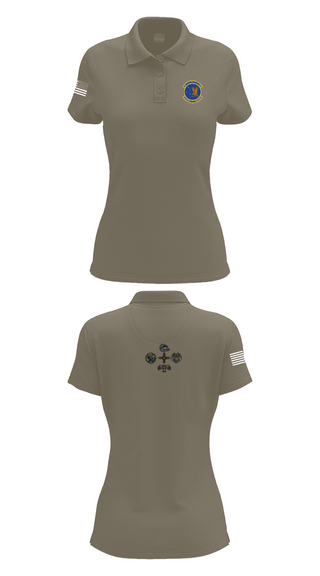 Womens Short Sleeve Performance Polo, 49 LRS, Air Force, Teamtime, Team time, sublimation, custom sports apparel, team uniforms, spirit wear, spiritwear, sports uniforms, custom shirts, team store, custom team store, fundraiser sports, apparel fundraiser