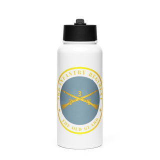 The Old Guard 51363559 Stainless Steel Water Bottle with a Straw Lid
