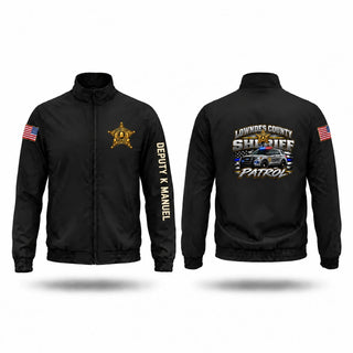 Windbreaker, Lowndes county sheriff department, Police, Teamtime, Team time, sublimation, custom sports apparel, team uniforms, spirit wear, spiritwear, sports uniforms, custom shirts, team store, custom team store, fundraiser sports, apparel fundraiser