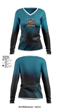 JAGUARS Women's Long Sleeve V-neck Shirt - 5