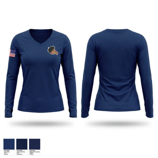 Womens Long Sleeve Vneck Shirt, Capitol Police senate division, Police, Teamtime, Team time, sublimation, custom sports apparel, team uniforms, spirit wear, spiritwear, sports uniforms, custom shirts, team store, custom team store, fundraiser sports, apparel fundraiser