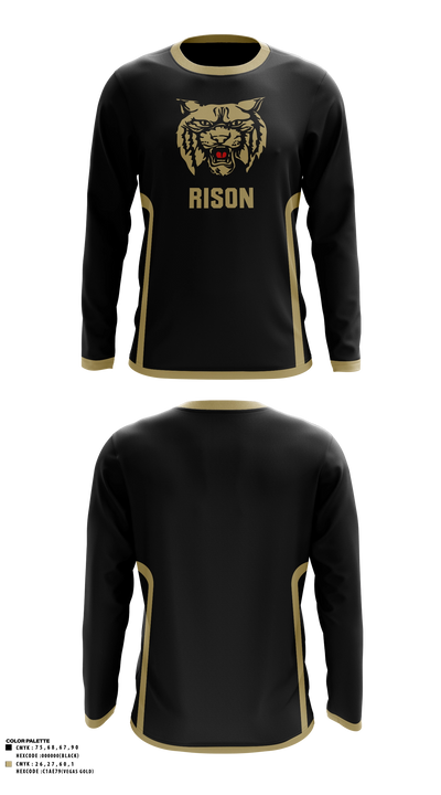 Rison Wildcats Long Sleeve Performance Shirt - 11