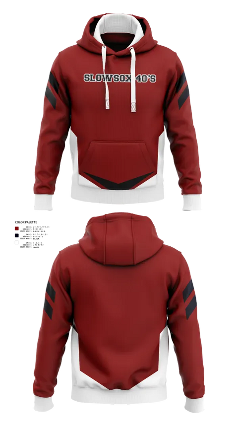 Hoodie, Slowsox 40’s, Softball, Teamtime, Team time, sublimation, custom sports apparel, team uniforms, spirit wear, spiritwear, sports uniforms, custom shirts, team store, custom team store, fundraiser sports, apparel fundraiser