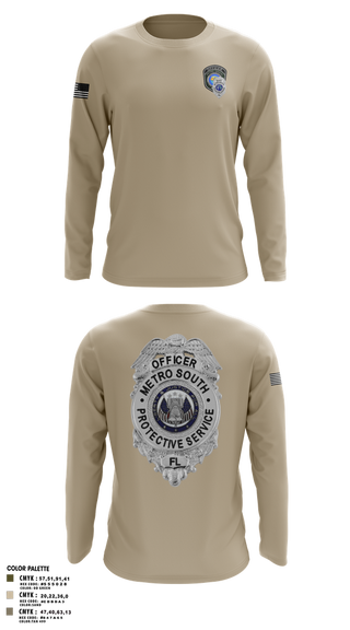 Long Sleeve Performance Shirt, METRO SOUTH PROTECTIVE SERVICE, , Teamtime, Team time, sublimation, custom sports apparel, team uniforms, spirit wear, spiritwear, sports uniforms, custom shirts, team store, custom team store, fundraiser sports, apparel fundraiser