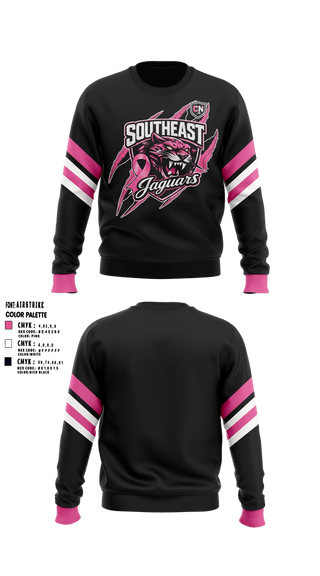 Crew Neck Sweatshirt, southeast Jaguars, , Teamtime, Team time, sublimation, custom sports apparel, team uniforms, spirit wear, spiritwear, sports uniforms, custom shirts, team store, custom team store, fundraiser sports, apparel fundraiser