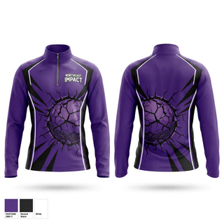 Quarter Zip Jacket, Northeast Impact, Softball, Teamtime, Team time, sublimation, custom sports apparel, team uniforms, spirit wear, spiritwear, sports uniforms, custom shirts, team store, custom team store, fundraiser sports, apparel fundraiser