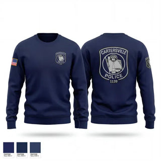 Crew Neck Sweatshirt, Cartersville Police, Police, Teamtime, Team time, sublimation, custom sports apparel, team uniforms, spirit wear, spiritwear, sports uniforms, custom shirts, team store, custom team store, fundraiser sports, apparel fundraiser