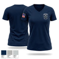 Ector County Hospital District Police Department Women's Short Sleeve V-neck Shirt - 1